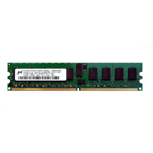 Micron MT18HTF6472DY-40EB2 | 512MB DDR2-400MHz PC2-3200 ECC Registered RDIMM CL3 2Rx8 1.8V 240-Pin Memory Module Refurbished -  refurbished available on Gotodirect