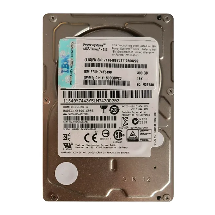 Buy IBM 49Y7443 | 300GB 15000RPM SAS 6Gb/s Hot-Swappable 32MB Cache 2.5-Inch Hard Drive Refurbished - $126.67 IBM 49Y7443 | 300GB 15000RPM SAS 6Gb/s Hot-Swappable 32MB Cache 2.5-Inch Hard Drive Refurbished - refurbished available on Gotodirect