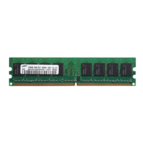 Samsung M378T3253FG0-CCC | 256MB DDR2-400MHz PC2-3200 Non-ECC Unbuffered UDIMM CL3 1Rx8 1.8V 240-Pin Memory Module Refurbished - Samsung refurbished available on Gotodirect