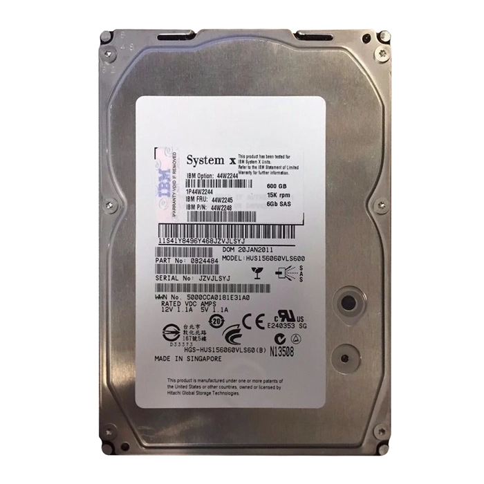 IBM 44W2248 | 600GB 15000RPM SAS 6Gb/s Hot Swappable 3.5-Inch Hard Drive Refurbished -  refurbished available on Gotodirect