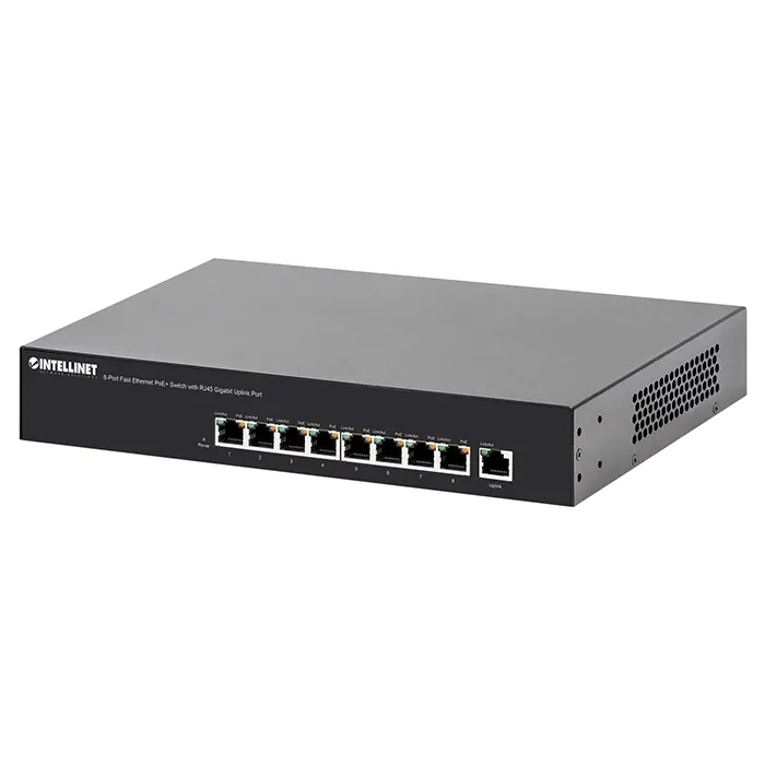 Intellinet 560764 | 8-Ports Fast Ethernet PoE+ RJ45 Desktop Switch Refurbished -  refurbished available on Gotodirect