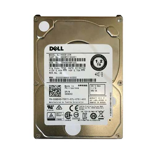Dell 89D42 | 1.2TB 10000RPM SAS 12Gb/s Hot-Pluggable (512n) 3.5-Inch Hard Drive for PowerEdge Server & PowerVault Storage Array Refurbished - Dell refurbished available on Gotodirect