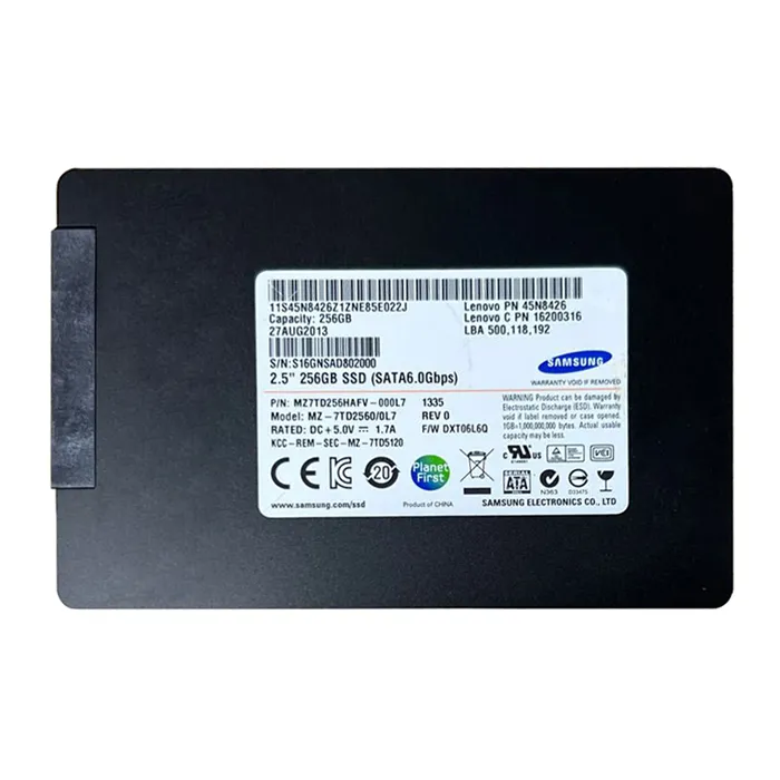 Samsung MZ7TD256HAFV-000L7 | PM841 Series 256GB Triple-Level-Cell SATA 6Gb/s 7mm TCG Opal 2.0 2.5-Inch Solid State Drive Refurbished - Samsung refurbished available on Gotodirect