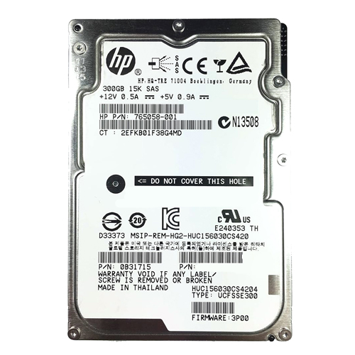 HP 765058-001 | 600GB 15000RPM SAS 12Gb/s 128MB Cache 2.5-inch Hard Drive for 3PAR 8000 Storage Systems Refurbished - Hewlett-Packard (ou HP en abrégé) refurbished available on Gotodirect