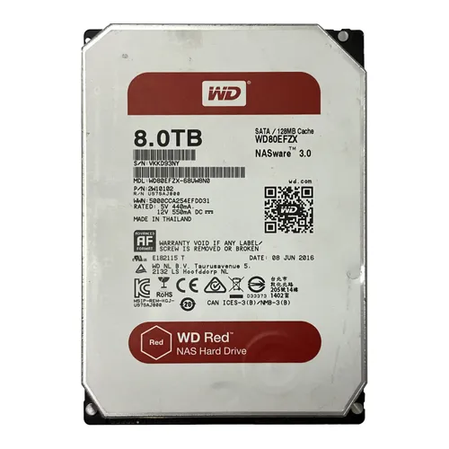Western Digital WD80EFZX | Red 8TB 5400RPM SATA 6Gb/s 128MB Cache (RoHS) 3.5-Inch NAS Hard Drive Refurbished - Western Digital refurbished available on Gotodirect