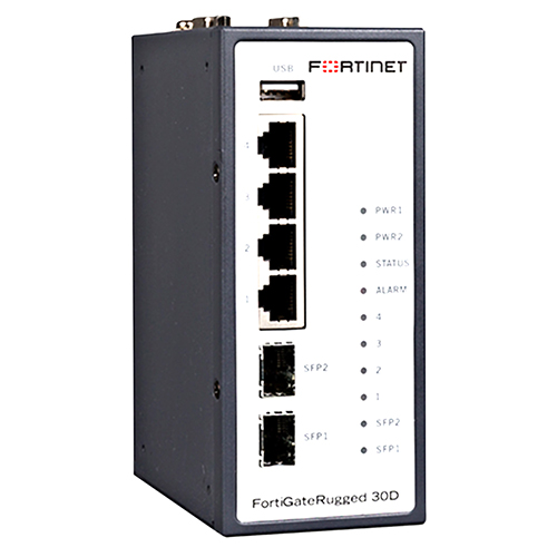 Fortinet FGR-30D | FortiGate Rugged Series 4 x Ports 10/100/1000Base-T + 2 x Ports SFP + 2 x Serial Ports DB-9 Network Security Firewall Refurbished - Fortinet refurbished available on Gotodirect