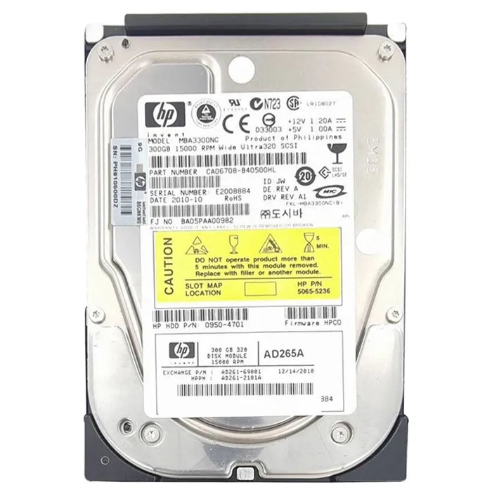 HP AD261-69001 | 300GB 15000RPM Ultra320 SCSI Hot-Pluggable 80-Pin LVD 3.5-inch Hard Drive Refurbished - Hewlett-Packard (ou HP en abrégé) refurbished available on Gotodirect