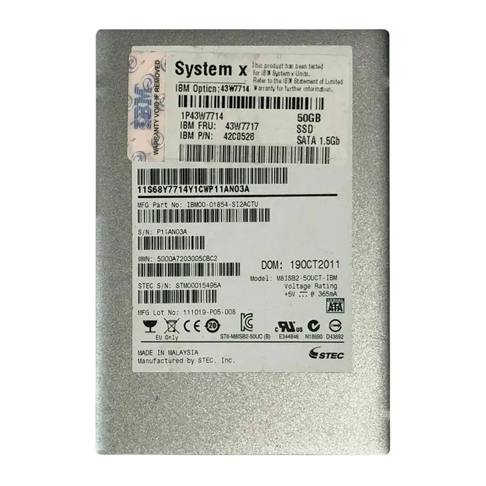 IBM 43W7717 | 50GB SATA 1.5Gb/s Hot Swappable 2.5-Inch Solid State Drive Refurbished -  refurbished available on Gotodirect