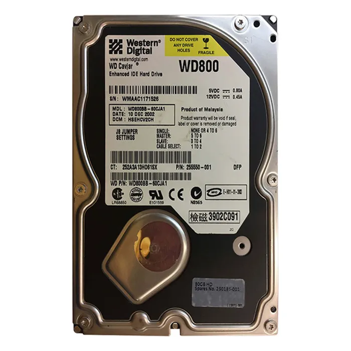 Western Digital WD800BB-60CJA1 | Caviar 80GB 7200RPM EIDE 2MB Cache 3.5-Inch Hard Drive Refurbished - Western Digital refurbished available on Gotodirect