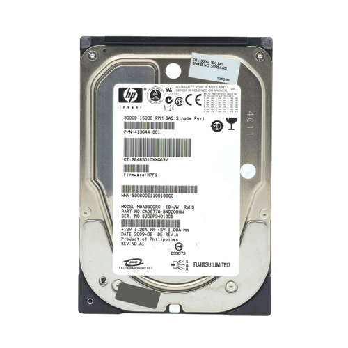 HP 513954-001 | 300GB 15000RPM SAS 3Gb/s Hot-Pluggable Dual Port 3.5-inch Hard Drive Refurbished - Hewlett-Packard (ou HP en abrégé) refurbished available on Gotodirect