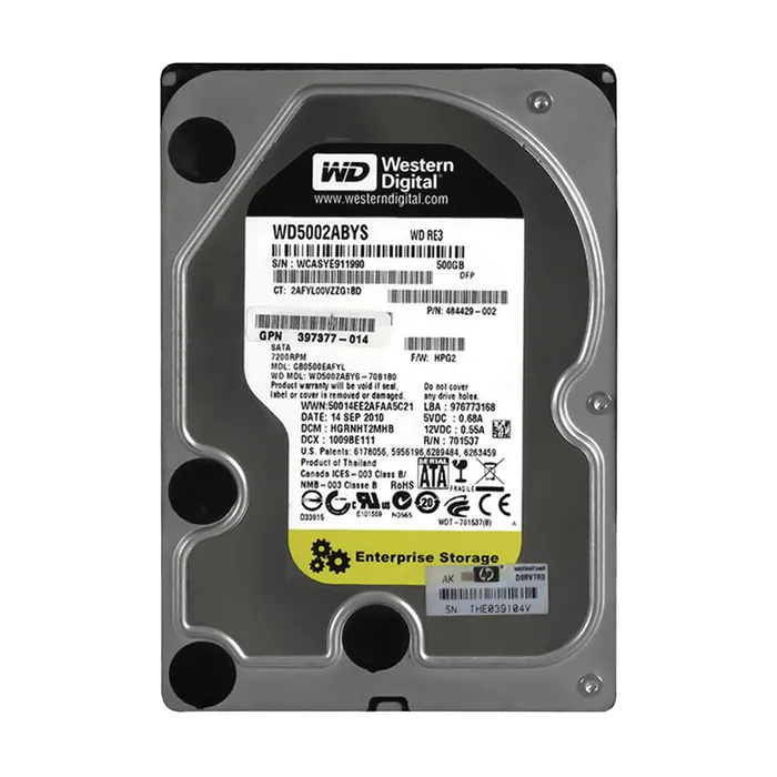 HP GB0500EAFYL | 500GB 7200RPM SATA 3Gb/s NCQ Hot-Pluggable 3.5-inch Hard Drive for Gen1 to Gen7 ProLiant Server Refurbished - Hewlett-Packard (ou HP en abrégé) refurbished available on Gotodirect