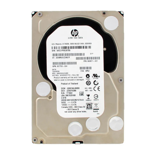 HP MB2000GCVBR | 2TB 7200RPM SAS 6Gb/s Hot-Pluggable 3.5-Inch Midline Hard Drive for ProLiant Servers Refurbished - Hewlett-Packard (ou HP en abrégé) refurbished available on Gotodirect