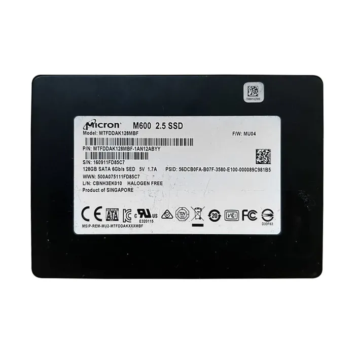 Micron MTFDDAK128MBF | RealSSD M600 128GB Multi-Level Cell SATA 6Gb/s NAND Flash (SED) 2.5-Inch Solid State Drive Refurbished -  refurbished available on Gotodirect