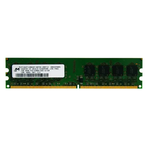 Buy Micron MT16HTF12864AY-667D4 | 1GB DDR2-667MHz PC2-5300 Non-ECC Unbuffered UDIMM CL5 2Rx8 1.8V 240-Pin Memory Module Refurbished - $59.96 Micron MT16HTF12864AY-667D4 | 1GB DDR2-667MHz PC2-5300 Non-ECC Unbuffered UDIMM CL5 2Rx8 1.8V 240-Pin Memory Module Refurbished - refurbished available on Gotodirect