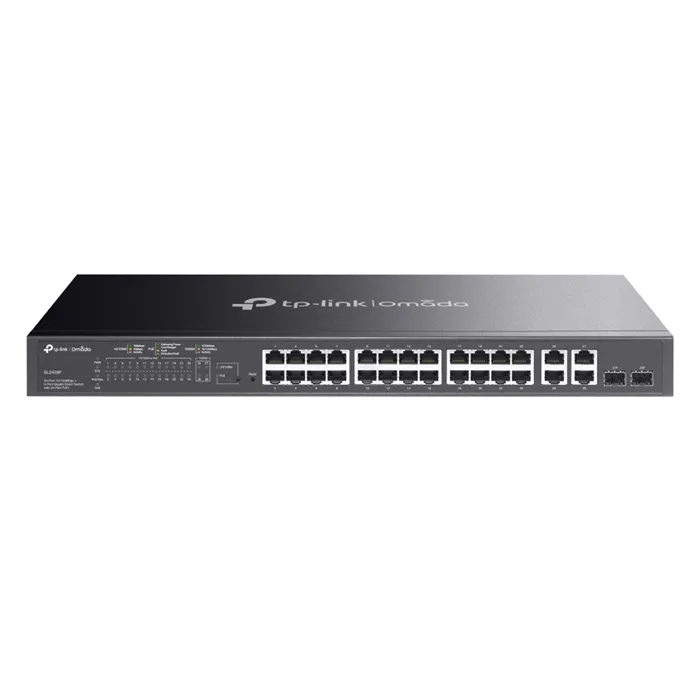 TP-LINK SL2428P | Omada 24-Port 10/100Mbps + 4-Port Gigabit Smart Switch with 24-Port PoE+ Refurbished - TP-Link refurbished available on Gotodirect