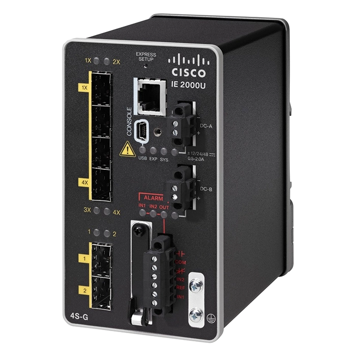 Buy Cisco IE-2000U-4S-G | Industrial Ethernet IE 2000U Series 4 x Ports 10/100Base-T + 2 x Ports SFP Uplink Layer 3 Managed Fast Ethernet Network Switch Refurbished - $911.52 Cisco IE-2000U-4S-G | Industrial Ethernet IE 2000U Series 4 x Ports 10/100Base-T + 2 x Ports SFP Uplink Layer 3 Managed Fast Ethernet Network Switch Refurbished - Cisco Systems Inc. refurbished available on Gotodirect