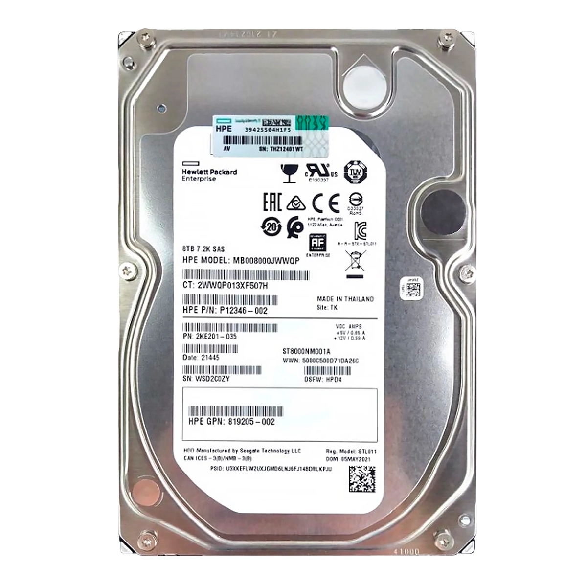Buy HP MB008000JWWQP | 8TB 7200RPM Serial Attached SCSI (SAS) 12Gb/s 512e 3.5-inch Hard Drive Refurbished - $780.83 HP MB008000JWWQP | 8TB 7200RPM Serial Attached SCSI (SAS) 12Gb/s 512e 3.5-inch Hard Drive Refurbished - Hewlett-Packard (ou HP en abrégé) refurbished available on Gotodirect