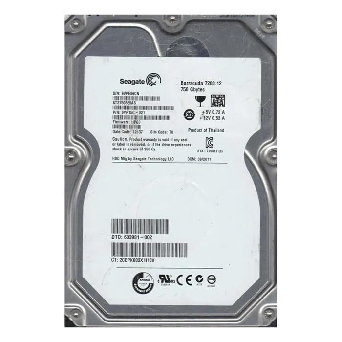 Seagate 9YP15G-021 | BarraCuda 7200.12 750GB 3.5-inch 6GB/s SATA NCQ 7200RPM 32MB Cache Desktop Hard Drive Refurbished - Seagate refurbished available on Gotodirect
