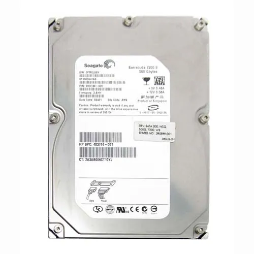 HP 390599-001 | 500GB 7200RPM SATA 3Gb/s 16MB Cache LFF 3.5-inch Hard Drive for Workstation Refurbished - Hewlett-Packard (ou HP en abrégé) refurbished available on Gotodirect