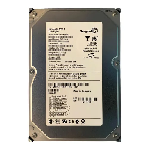 Dell N0803 | 120GB 7200RPM ATA-100 8MB Cache 3.5-Inch Hard Drive Refurbished - Dell refurbished available on Gotodirect