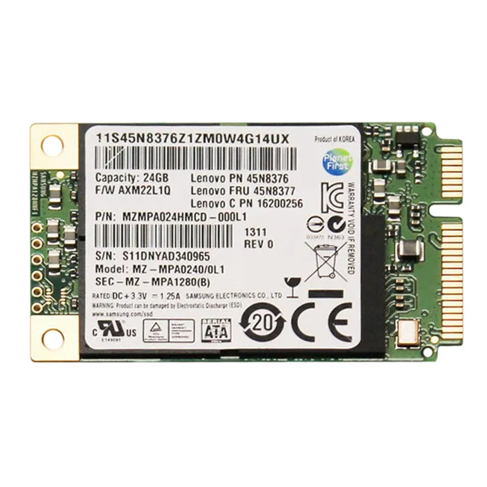 Samsung MZMPA024HMCD-000L1 | PM810 Series 24GB Multi-Level Cell SATA 3Gb/s mSATA Solid State Drive Refurbished - Samsung refurbished available on Gotodirect