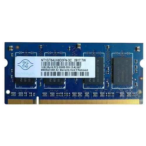 Buy Nanya NT1GT64UH8D0FN-3C | 1GB DDR2-667MHz PC2-5300 Non-ECC Unbuffered SODIMM CL5 2Rx8 1.8V 200-Pin Memory Module Refurbished - $118.74 Nanya NT1GT64UH8D0FN-3C | 1GB DDR2-667MHz PC2-5300 Non-ECC Unbuffered SODIMM CL5 2Rx8 1.8V 200-Pin Memory Module Refurbished - refurbished available on Gotodirect