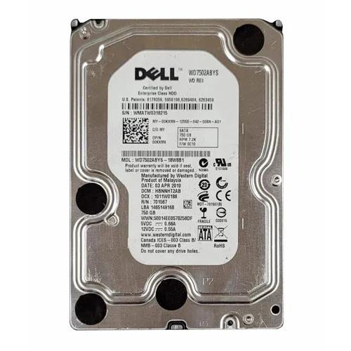 Dell 0KXM9 | 750GB 7200RPM SATA 3Gb/s 32MB Cache 3.5-Inch Hard Drive Refurbished - Dell refurbished available on Gotodirect