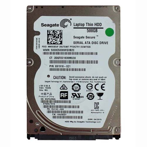 HP 691918-021 | 500GB 5400RPM SATA 3Gb/s 16MB Cache 2.5-inch Hard Drive Refurbished - Hewlett-Packard (ou HP en abrégé) refurbished available on Gotodirect