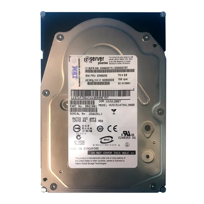 IBM 03N5282 | 73.4GB 15000RPM Ultra320 SCSI 80-Pin Hot Swappable 3.5-Inch Hard Drive Refurbished -  refurbished available on Gotodirect