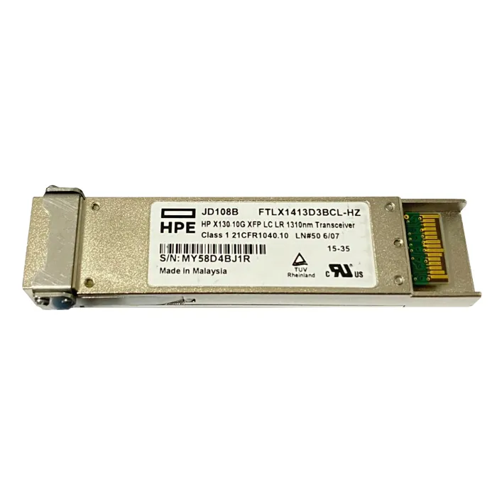 HP JD108B | X130 10Gb/s 10GBase-LR Single-Mode Fibre 1310nm 10km Duplex LC Connector XFP Transceiver Module Refurbished - Hewlett-Packard (ou HP en abrégé) refurbished available on Gotodirect