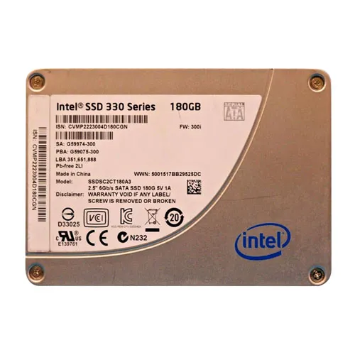 Buy Intel SSDSC2CT180A3K5 | 330 180GB Multi-Level Cell SATA 6Gb/s NAND Flash 2.5-Inch Solid State Drive Refurbished - $376.67 Intel SSDSC2CT180A3K5 | 330 180GB Multi-Level Cell SATA 6Gb/s NAND Flash 2.5-Inch Solid State Drive Refurbished - Intel refurbished available on Gotodirect