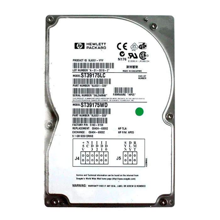 HP C6404-63002 | 9GB 7200RPM Ultra Wide SCSI 3.5-Inch 512KB Cache Hard Drive Refurbished - Hewlett-Packard (ou HP en abrégé) refurbished available on Gotodirect