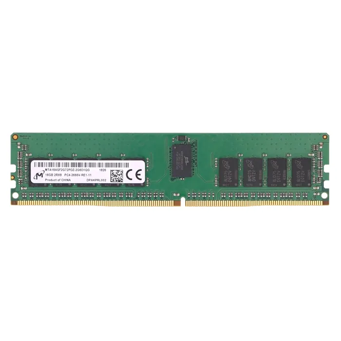 Buy Micron MTA18ASF2G72PDZ-2G6 | 16GB DDR4-2666MHz PC4-21300 ECC Registered RDIMM CL19 2Rx8 1.2V 288-Pin Memory Module Refurbished - $181.57 Micron MTA18ASF2G72PDZ-2G6 | 16GB DDR4-2666MHz PC4-21300 ECC Registered RDIMM CL19 2Rx8 1.2V 288-Pin Memory Module Refurbished - refurbished available on Gotodirect