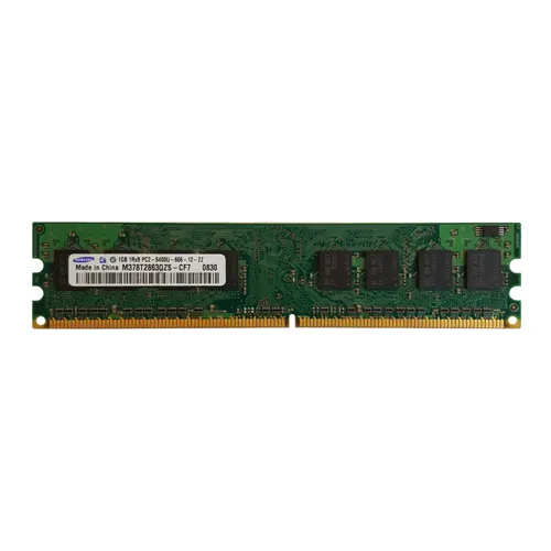 Samsung M378T2863QZS-CF7 | 1GB DDR2-800MHz PC2-6400 Non-ECC Unbuffered UDIMM CL6 1Rx8 1.8V 240-Pin Memory Module Refurbished - Samsung refurbished available on Gotodirect