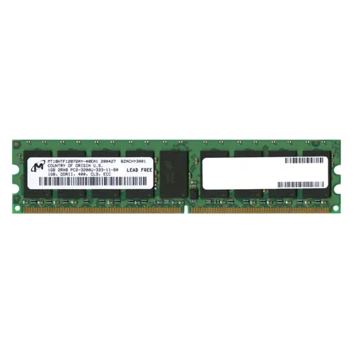 Micron MT18HTF12872AY-40EA1 | 1GB DDR2-400MHz PC2-3200 ECC Unbuffered UDIMM CL3 2Rx8 1.8V 240-Pin Memory Module Refurbished -  refurbished available on Gotodirect