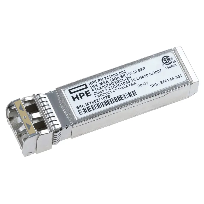 HP 876144-001 | MSA 10Gb/s Short Range ISCSI SFP+ Transceiver Module Refurbished - Hewlett-Packard (ou HP en abrégé) refurbished available on Gotodirect