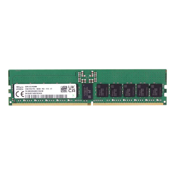 Hynix HMCG88AGBRA190N | 32GB DDR5-5600MHz ECC Registered CL46 288-Pin RDIMM 1.1V 2Rx8 Memory Module Refurbished -  refurbished available on Gotodirect