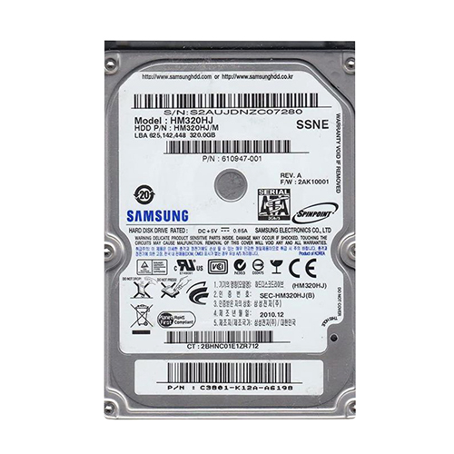 Buy HP 610947-001 | 320GB 7200RPM SATA 3Gb/s 16MB Cache 2.5-inch Hard Drive Refurbished - $214.65 HP 610947-001 | 320GB 7200RPM SATA 3Gb/s 16MB Cache 2.5-inch Hard Drive Refurbished - Hewlett-Packard (ou HP en abrégé) refurbished available on Gotodirect