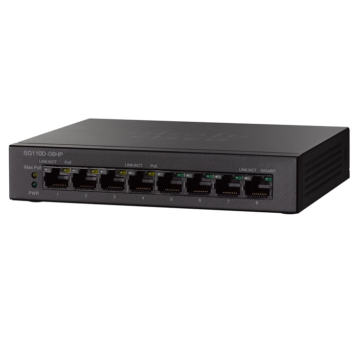 Buy Cisco SG110D-08HP-NA-RF | Small Business 110 Series SG110D-08HP 8 x Ports PoE 10/100/1000Base-T Unmanaged Gigabit Ethernet Network Switch Refurbished - $402.16 Cisco SG110D-08HP-NA-RF | Small Business 110 Series SG110D-08HP 8 x Ports PoE 10/100/1000Base-T Unmanaged Gigabit Ethernet Network Switch Refurbished - Cisco Systems Inc. refurbished available on Gotodirect