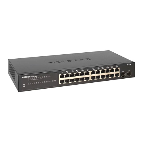 Buy Netgear GS324T-100NAS | Prosafe S350 Series GS324T 24 x Ports 10/100/1000Base-T + 2 x SFP Ports Layer 2 Managed Rack-mountable Gigabit Ethernet Network Switch Refurbished - $603.22 Netgear GS324T-100NAS | Prosafe S350 Series GS324T 24 x Ports 10/100/1000Base-T + 2 x SFP Ports Layer 2 Managed Rack-mountable Gigabit Ethernet Network Switch Refurbished - Netgear refurbished available on Gotodirect