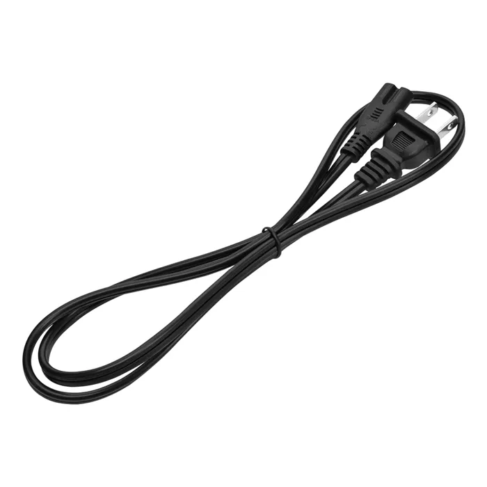Monoprice 7671 | Power Cord Non-Polarized NEMA 1-15P to Non-Polarized IEC-320-C7 18AWG 7A/125V SPT‑2 3ft Black Refurbished -  refurbished available on Gotodirect