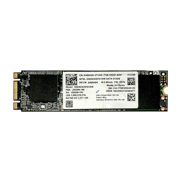 Dell 0X8V6H | 512GB TLC SATA 6GB/s M.2 2280 Internal Solid State Drive Refurbished - Dell refurbished available on Gotodirect