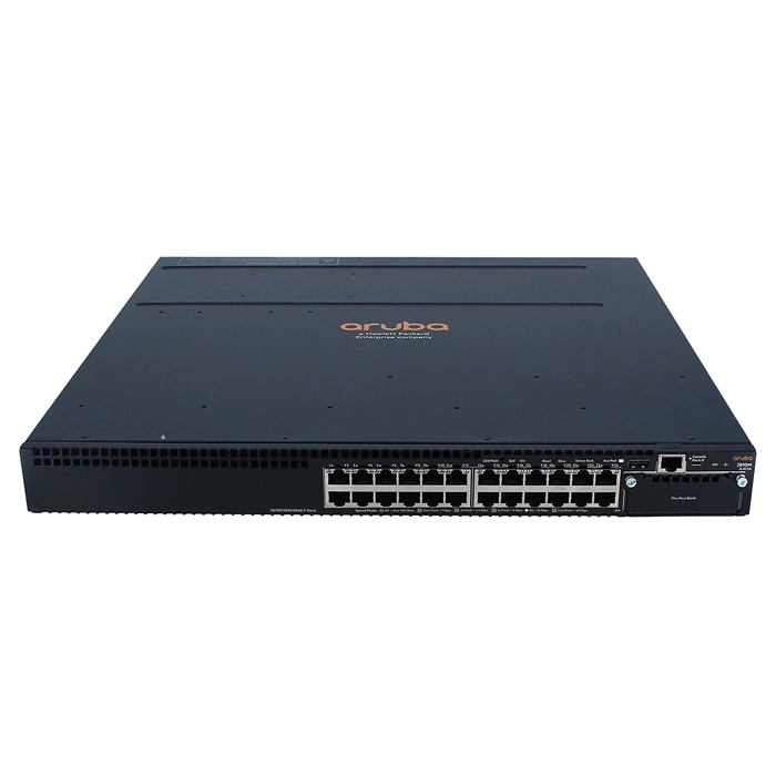 HP JL071-61101 | Aruba 3810 Series 3810M 24G 1‑slot 24 x 10/100/1000Base-T RJ-45 and 1 x Expansion Module Slot Layer 3 Managed Gigabit Ethernet Network Switch Refurbished - Hewlett-Packard (ou HP en abrégé) refurbished available on Gotodirect