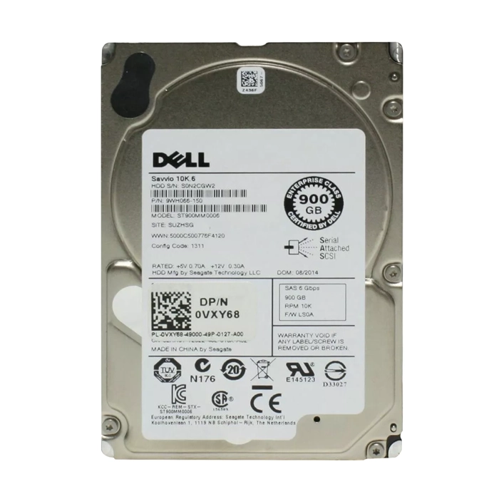 Dell VXY68 | 900GB 10000RPM SAS 6Gb/s 64MB Cache 2.5-Inch Hard Drive Refurbished - Dell refurbished available on Gotodirect