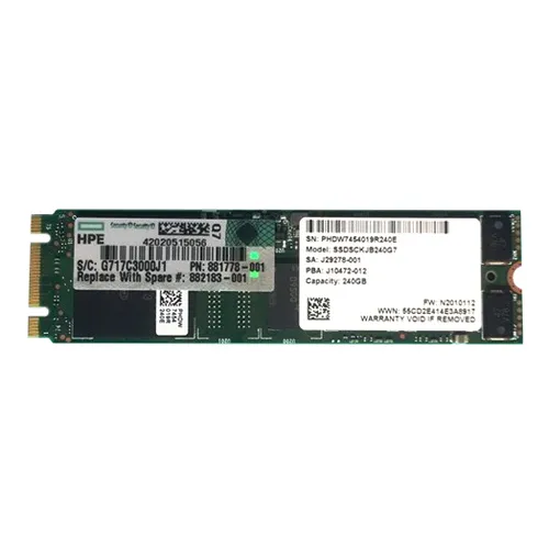 HP 882183-001 | 240GB SATA 6Gb/s M.2 Solid State Drive Refurbished - Hewlett-Packard (ou HP en abrégé) refurbished available on Gotodirect