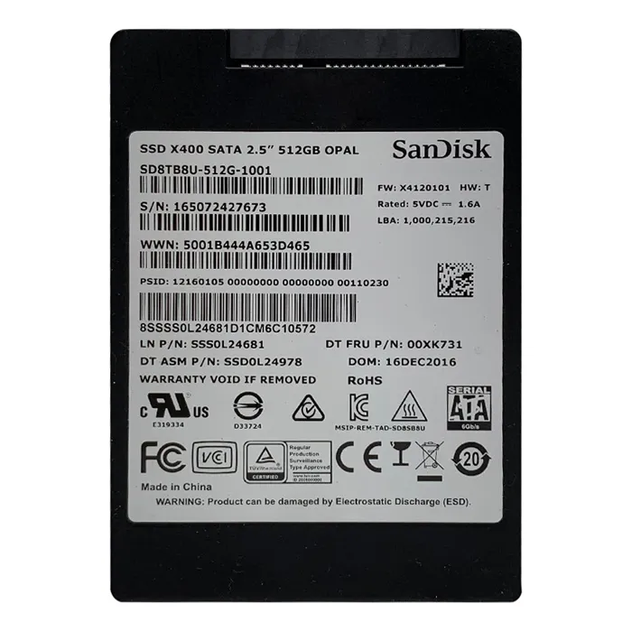 Lenovo SSS0L24681 | 512GB SATA 6Gb/s 2.5-Inch Solid State Drive Refurbished - Lenovo refurbished available on Gotodirect