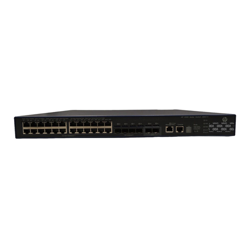 HP JG541-61101 | 5500 HI Series 5500-24G-PoE+-4SFP 24 x RJ-45 Ports PoE+ 10/100/1000Base-T + 4 x SFP Ports + 2 x SFP+ Ports Layer 3 Managed Rack-mountable Gigabit Ethernet Network Switch Refurbished - Hewlett-Packard (ou HP en abrégé) refurbished available on Gotodirect