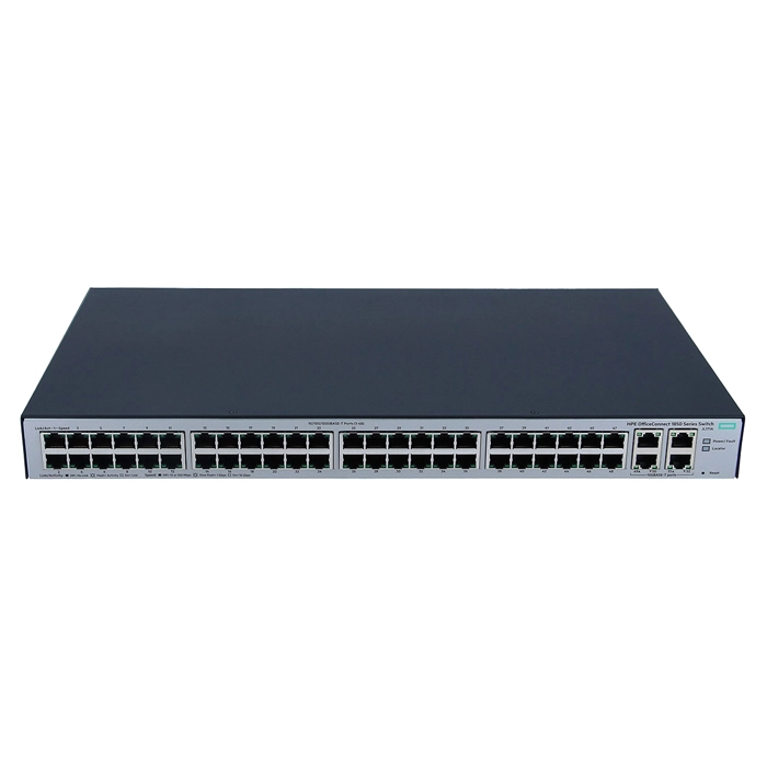 HP JL171A#ABA | OfficeConnect 1850 Series 1850-48G-4XGT 48 x 10/100/1000Base-T RJ-45 and 4 x 10GBase-T RJ-45 Ports Layer 2 Managed Gigabit Ethernet Network Switch Refurbished - Hewlett-Packard (ou HP en abrégé) refurbished available on Gotodirect