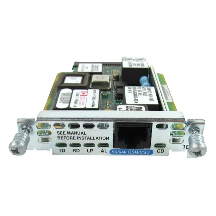 Cisco WIC-1DSU-56K4 | 1-port 4-wire 56/64-kbps CSU/DSU WAN Interface Card 1 x Switched 56/64 WAN 56 Kbps Switched 56 Refurbished - Cisco Systems Inc. refurbished available on Gotodirect