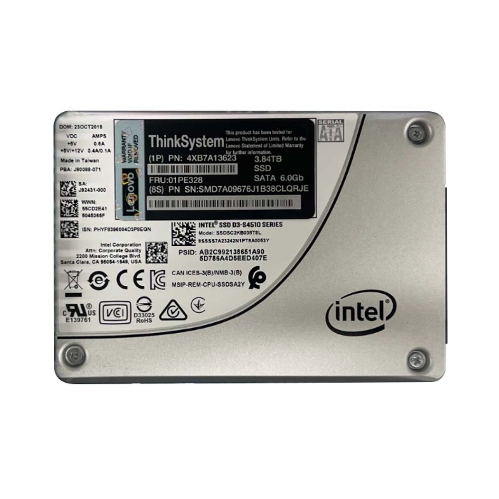 Lenovo 01PE328 | 3.84TB TLC SATA 6GB/s Hot Swap 2.5-Inch Internal Solid State Drive Refurbished - Lenovo refurbished available on Gotodirect